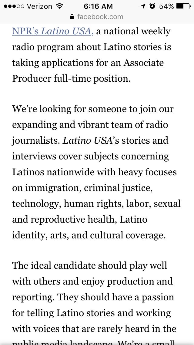 Maria_Hinojosa's tweet photo. We are hiring @LatinoUSA !!!! https://t.co/RTEQ58XXnq