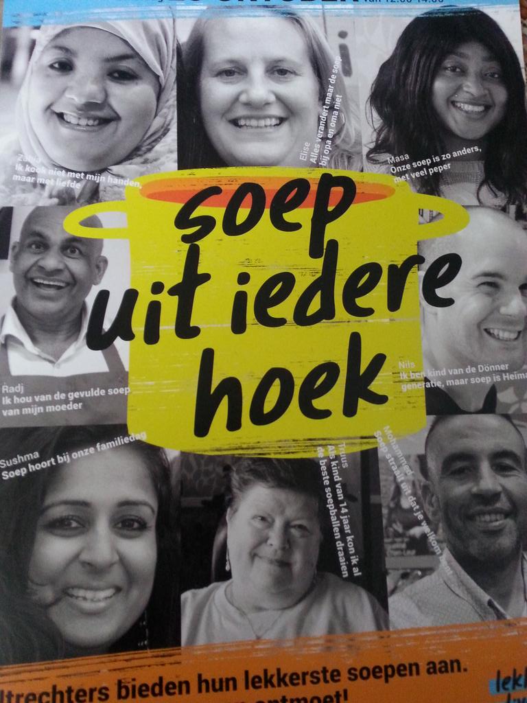 DoenjaTalin's tweet photo. #SOEPUITIEDEREHOEK #lekkerdivers za 28 okt in #winkelcentrumterwijde 12:00 tot 14:00 uur @DOENJAutrecht https://t.co/MJpeUCcqTm