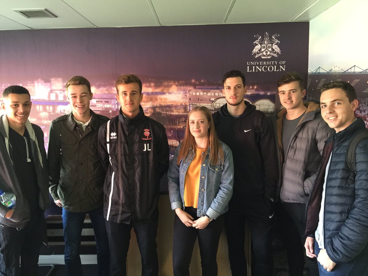 UoLSBM's tweet photo. Thank you @LincolnCity_FC @JakeLongworth for looking after our students today for a brilliant talk and tour #alumni #proud #football https://t.co/bSODXbmeIt