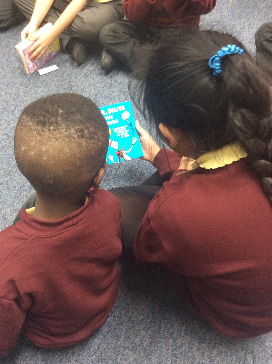 stcharleshullY5's tweet photo. Year 5 are loving being amazing role models and reading to the year 1s. #ReadingIsCool https://t.co/RSKoUWSG1y