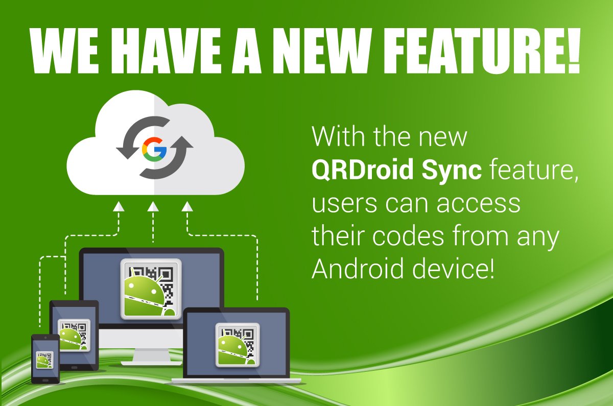 QrDroid's tweet photo. Click here to start syncing >> https://t.co/1zfXHUjPsB #QRCode #Sync #QRDroid #NewFeature https://t.co/u5pu2iXATr