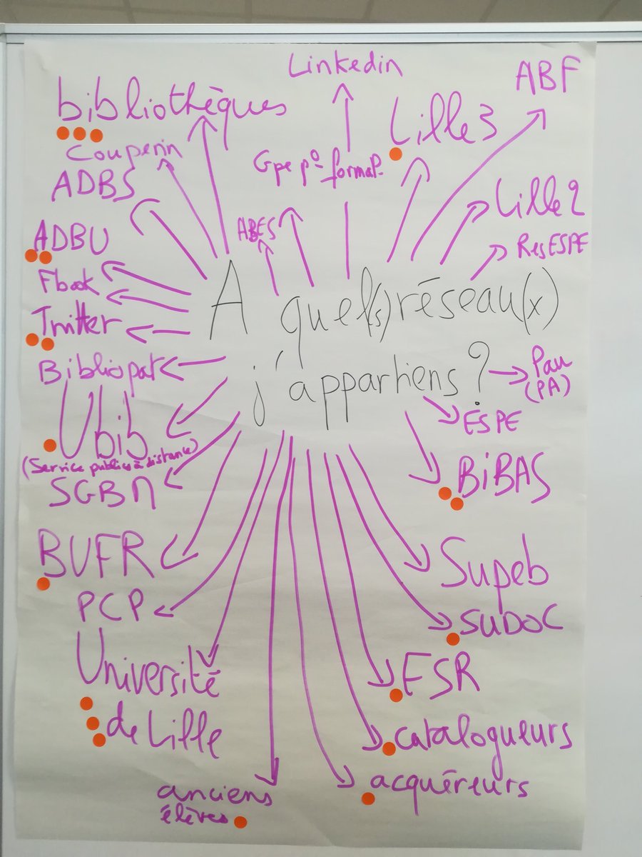 Sylvie_Bib's tweet photo. #ubibcamp2 Fonctionner en #réseau À quel réseau j'appartiens ? https://t.co/GgDrNum7iL