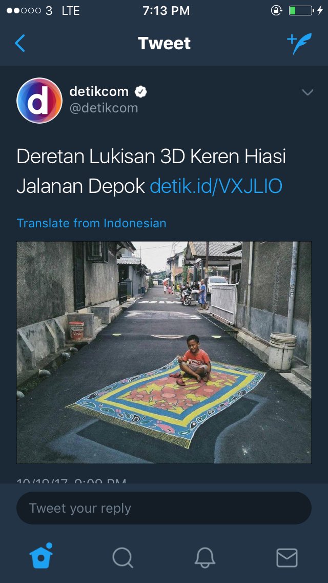 omdirects_'s tweet photo. berawal dari keisengan anak2 muda yg suka begadang &amp; gabisa gambar. asal nyontek dari google &amp; aplikasiin ke aspal, responnya bikin seneng 😍 https://t.co/JT4vpEviES