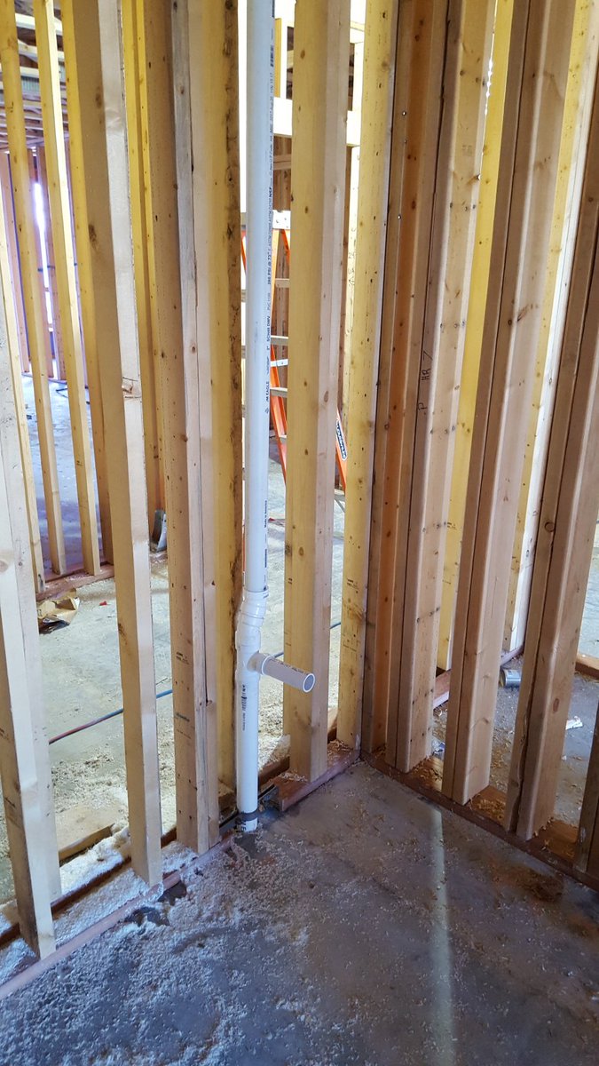 Plumbing rough-in at our <a href="/theopusgroup/">The Opus Group®</a> Union project in Ames!  A new apartment building on the campus of <a href="/IowaStateU/">Iowa State University</a>