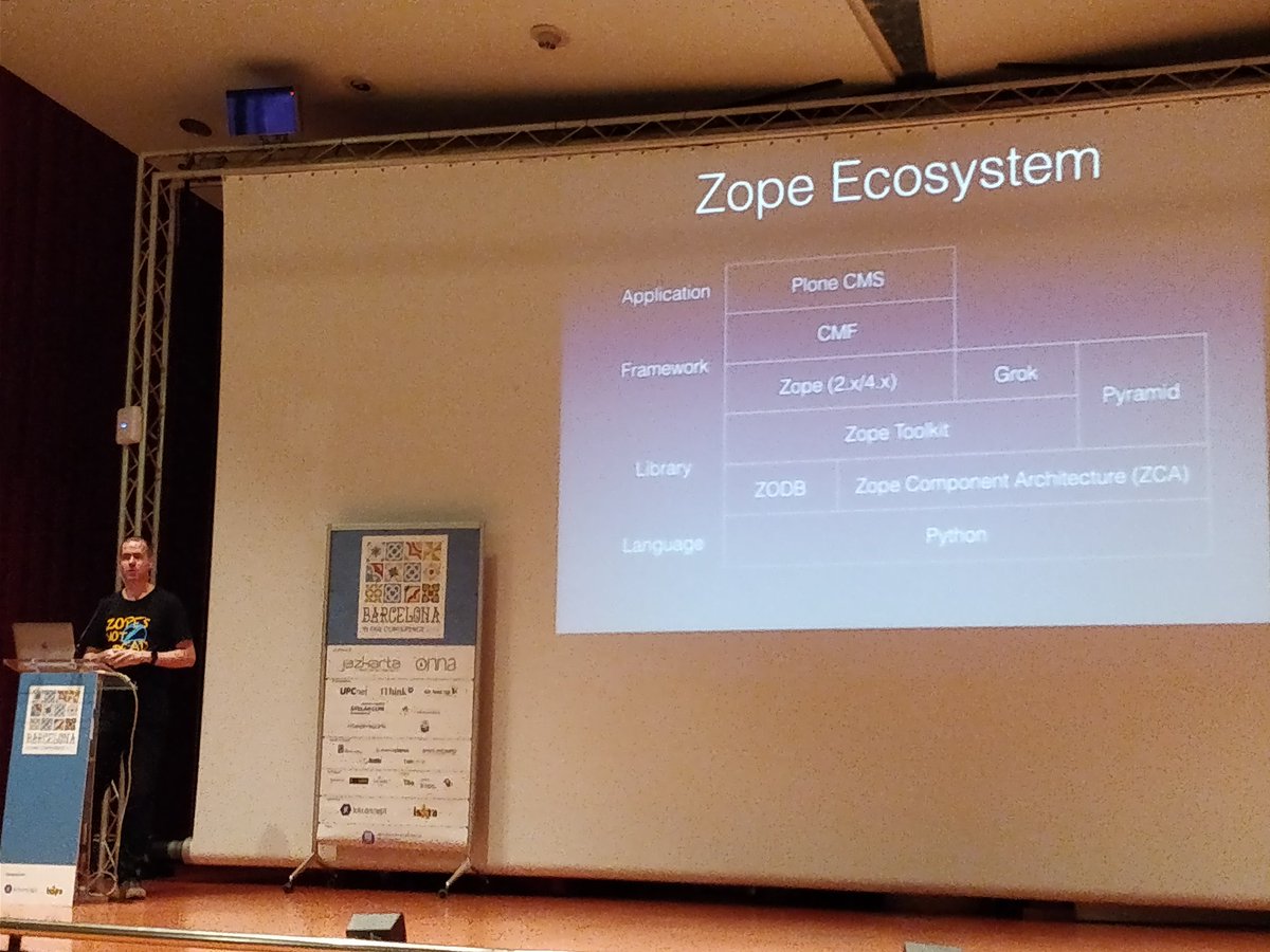 tiazma's tweet photo. Zope on python 3 by Hanno Schlichting #ploneconf2017  #plone https://t.co/aBHQArF9xA