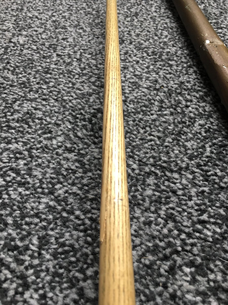 jakekeen1's tweet photo. @parcelforce just received my cue about an hour ago it’s over 100 years old was in perfect condition now it’s snapped? Very unhappy https://t.co/LxICVDpByN