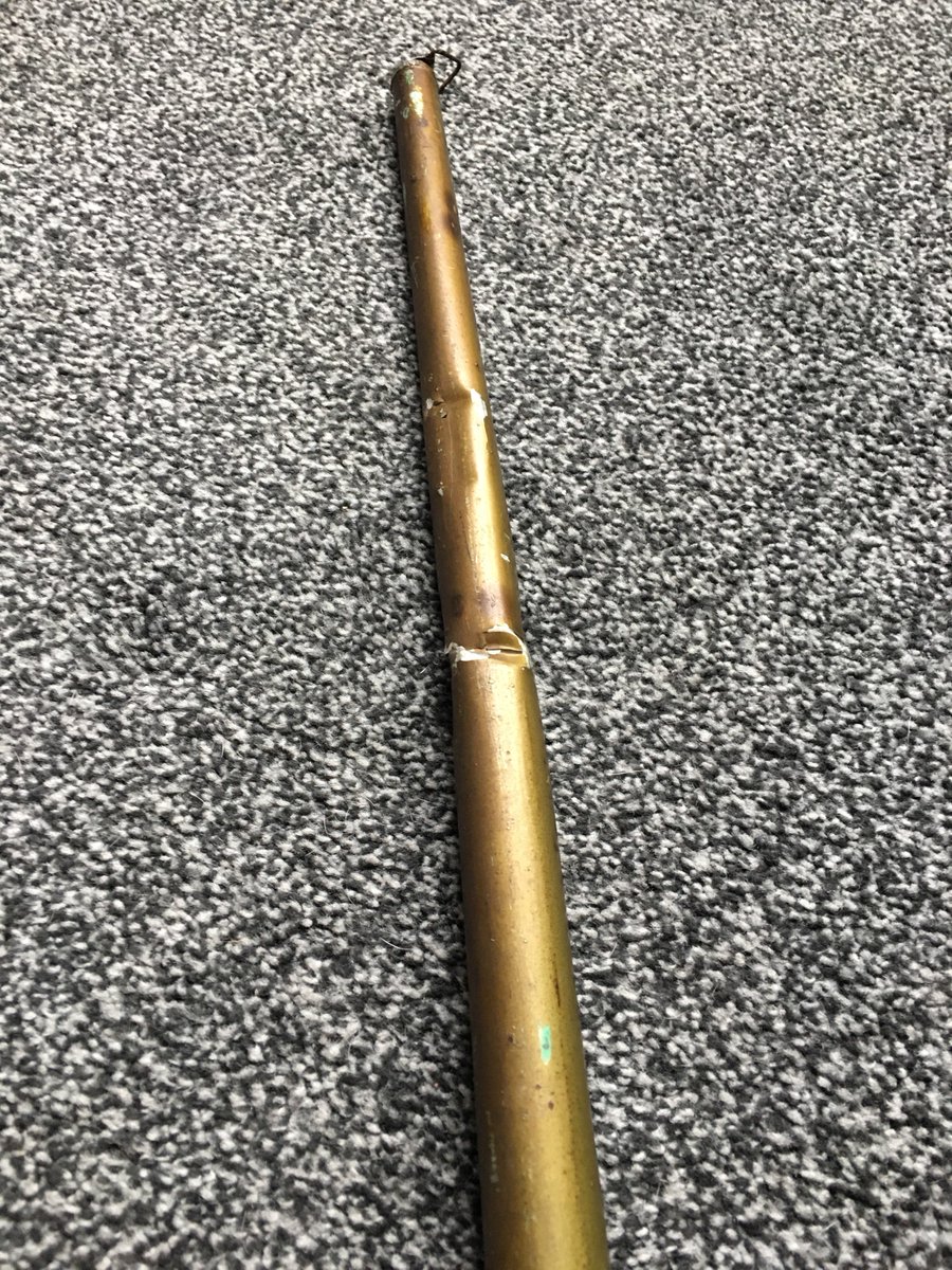 jakekeen1's tweet photo. @parcelforce just received my cue about an hour ago it’s over 100 years old was in perfect condition now it’s snapped? Very unhappy https://t.co/LxICVDpByN