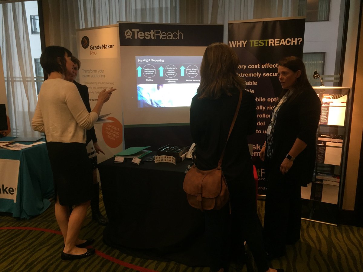 TestReachOnline's tweet photo. It's really busy at the stand today at #FAB2017 hope to see you at stand 28! #assessment #technology https://t.co/pVhavyf4DL