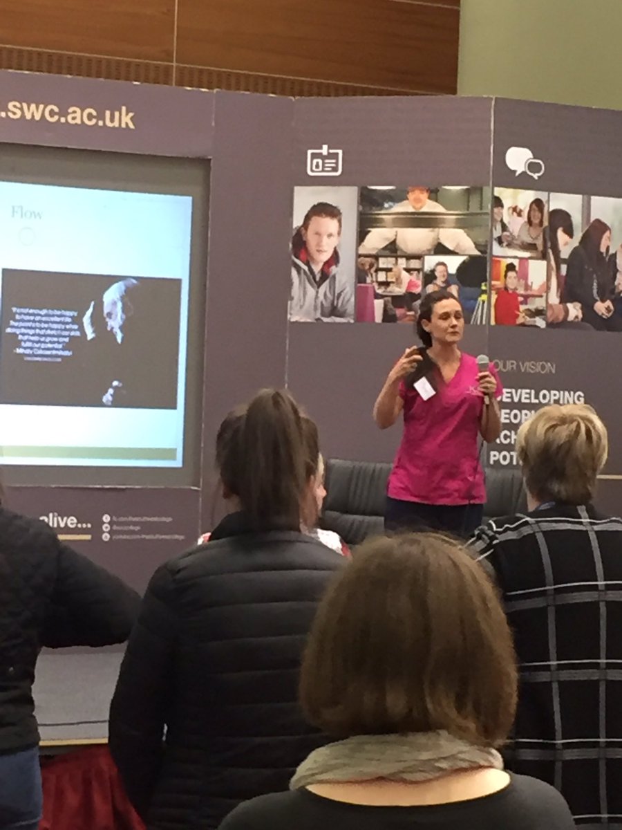 Dr Emma Blake helping Early Years Practitioners understand the importance of balance and flow #SWC