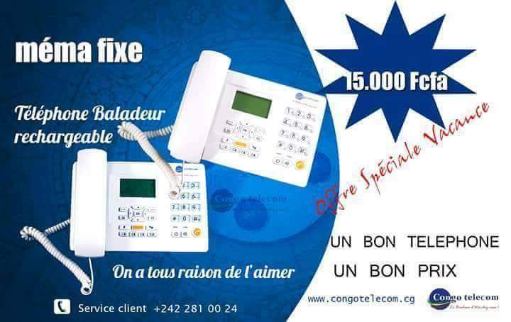Pour la maison, pour le bureau ou encore pour la voiture, le mema Fixe vous accompagne dans vos besoins.
#CongoTelecom
