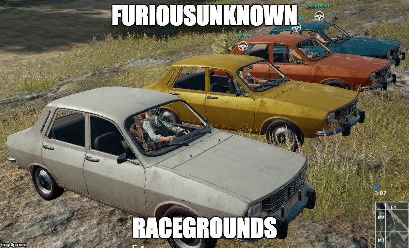 rage_society's tweet photo. 2PUB 2FURIOUS #pubg #gaming #games #mixer https://t.co/x29ypdmKL2