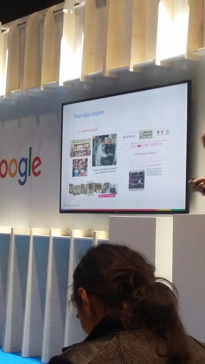 Hey @Michel_Augustin, le succès de votre storytelling inspire les visiteurs des conférences Google #GoogleAvecNancy