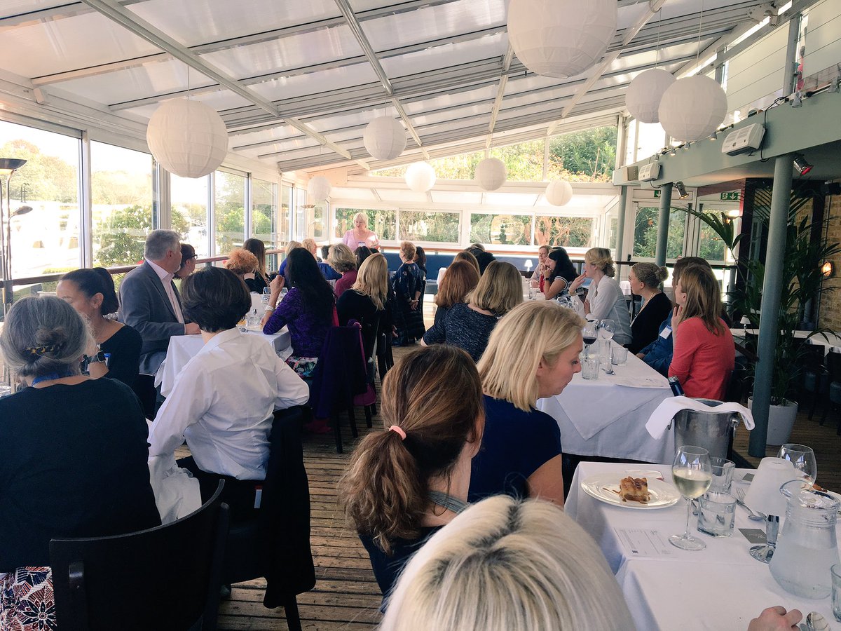 NicolleAndersn's tweet photo. .@SueTowner_JSA wows the crowd with her poetry at @KingstonCOC #womeninbiz #networking lunch https://t.co/SxOFJOGCUC