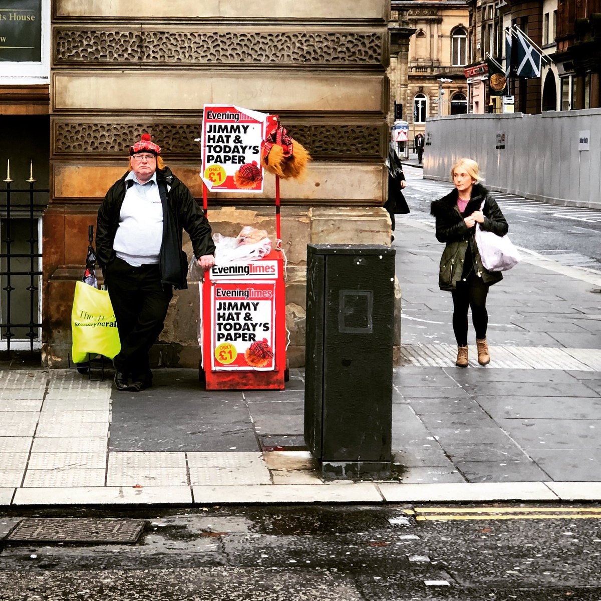 studioRJGB's tweet photo. Direct rule imposed in Catalonia. Meanwhile in Scotland ‘See You Jimmy’ wigs are given out as free gifts with the newspaper. #IndirectRule https://t.co/fgvGJSnSy5