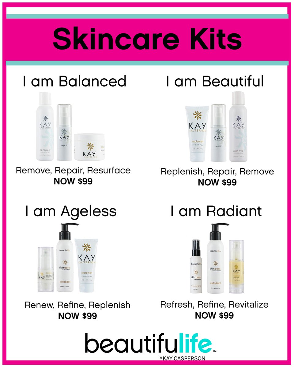 KayCasperson's tweet photo. Don't miss out! Your favorite skincare kits now bundled for even more savings! Call a location or visit us online! https://t.co/W6sjMasCdF https://t.co/TkfkOq0ccu