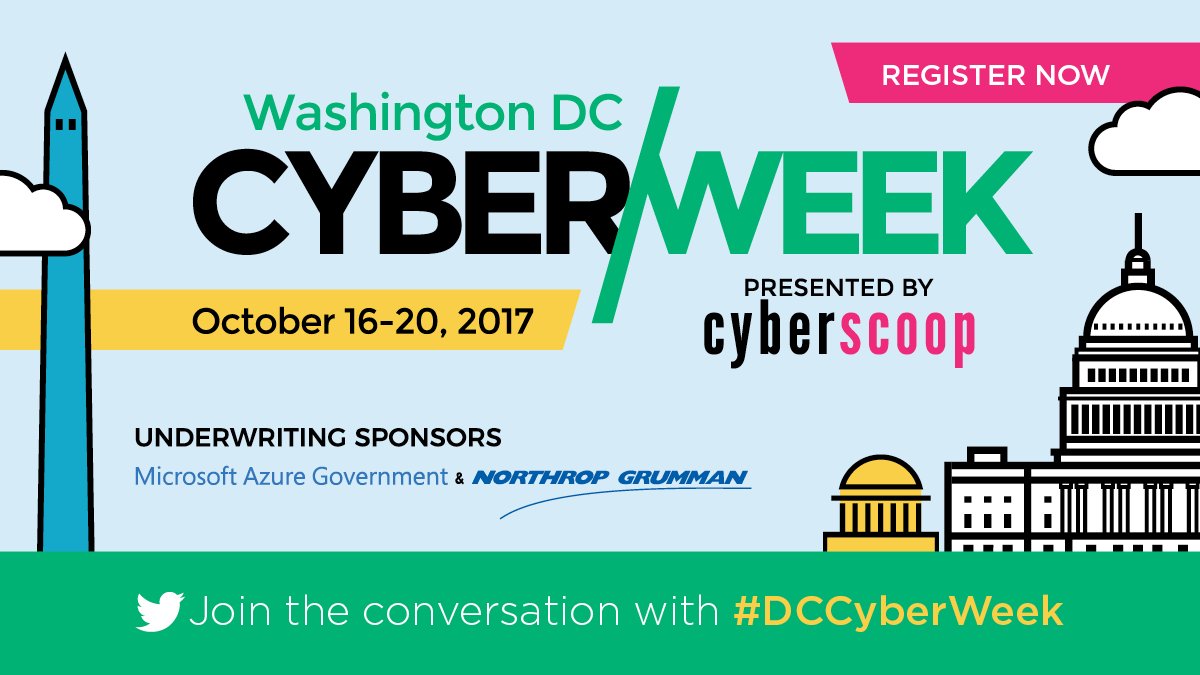 CyberScoopNews's tweet image. Just a few hours until the last #DCCyberWeek event, the Women in Cyber Luncheon, hosted by @scopegroupdc! hubs.ly/H08YVyF0
