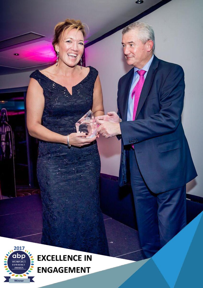 ABPsychologists's tweet photo. Delighted for our winner of the 2017 Excellence in Engagement Award @clairemjordan11 for her engaging work at @cummins #ABPAwards2017 https://t.co/ndNFNI5xxF