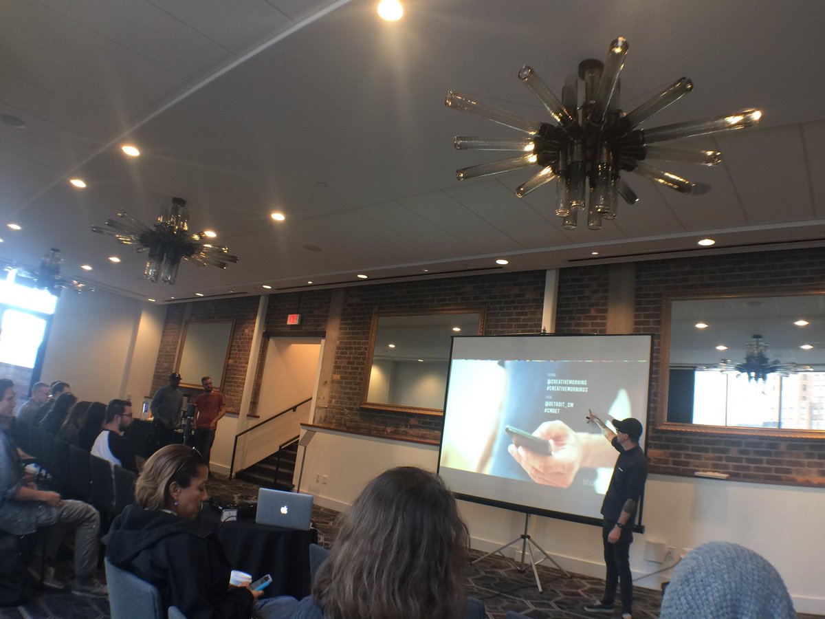 Catch313's tweet image. Bright &amp;amp; Early! CreativeMornings/Detroit featuring DeMaciiio! #cmdet #cmpioneer #trynewstuff