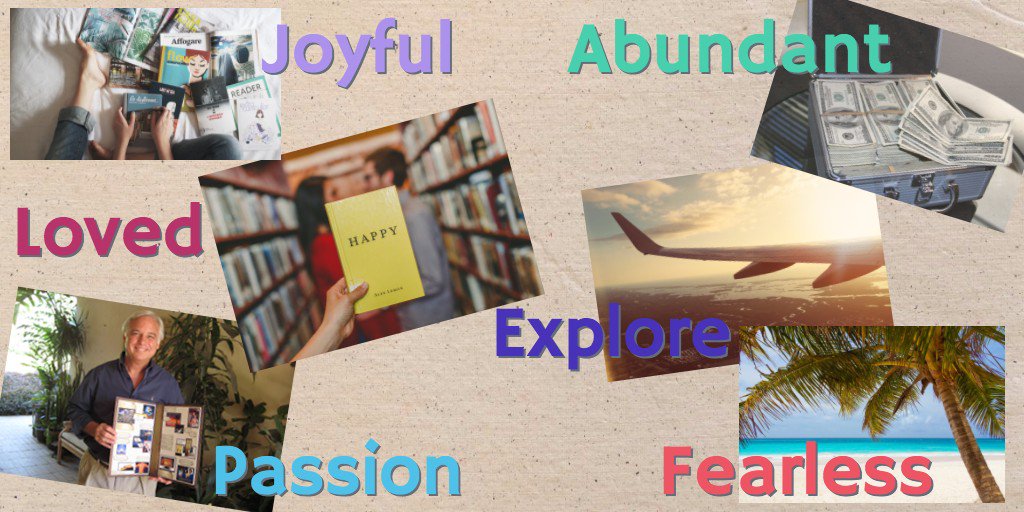 JackCanfield's tweet photo. You need a #vision board to keep your #goals tangible and attainable. Here's how to make one in a few quick steps: https://t.co/X3TtjNwfxt https://t.co/iMGkyvMfX7
