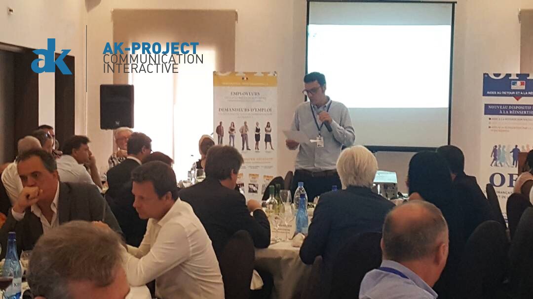 akprojectgroup's tweet photo. Julien Malle fondateur d’#AKProject est intervenu le vendredi 13/10 au #CIES pour présenter les sujets concernant la Commission PME. https://t.co/HgjVRF9ojD