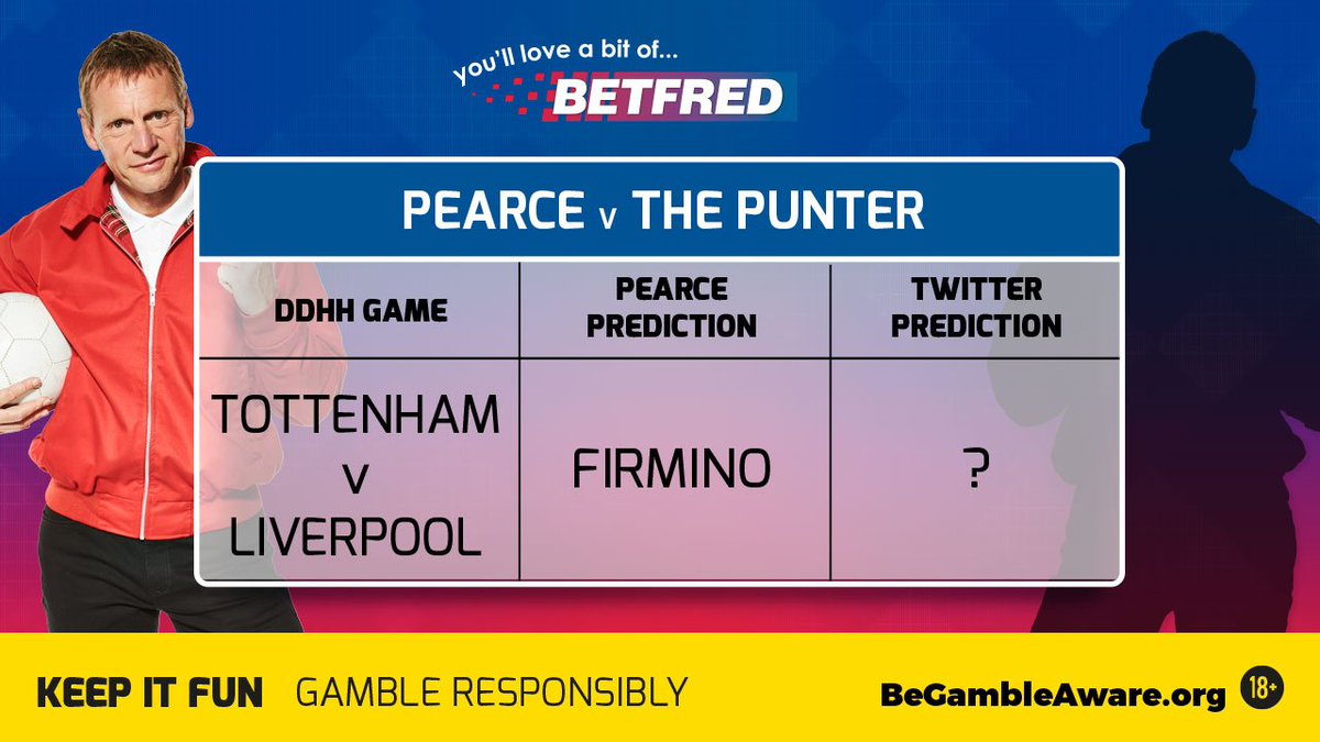 Betfred's tweet photo. 👊 Stuart Pearce vs. The Punter
⚽ First goalscorer selections
💸 £30 In free bets up for grabs!
📱 #PVTP 
📰 Terms: https://t.co/uNdhIRbnl4 https://t.co/XffL6haAZj