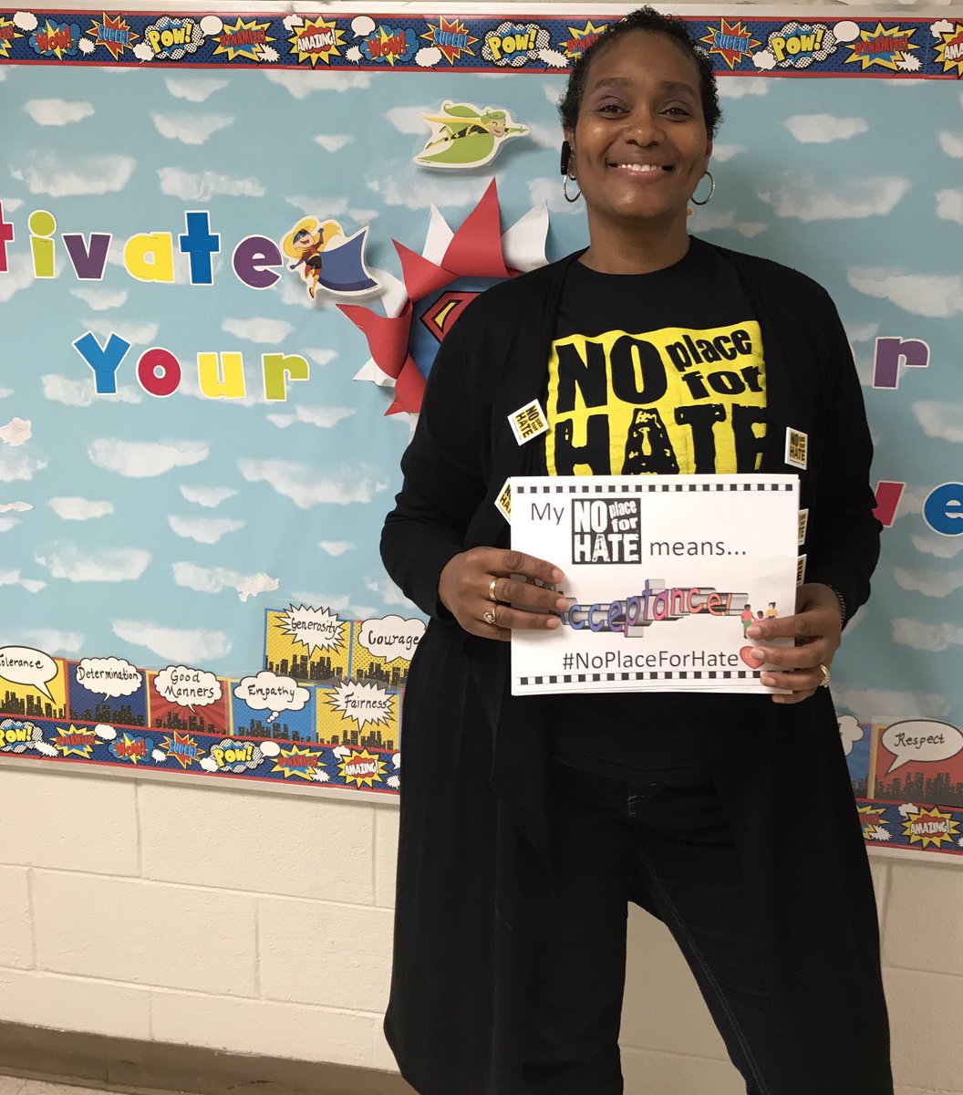RHarklessBrown's tweet photo. My No Place for Hate Means...@NPFH_Southeast @APSFinchEagles #CarverClusterRocks #NoPlaceForHate @CarstarphenMJ @APSCTAE @@apsupdate https://t.co/n9Ra2UNEro