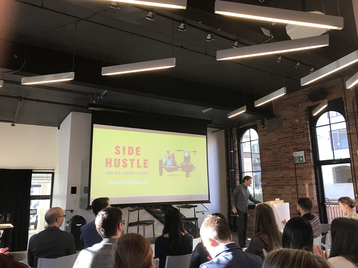 DaisyCCheung's tweet photo. .@chrisguillebeau not just inspiring, but encouraging action #SideHustleBook #IndigoDigitalIdeas @chaptersindigo https://t.co/2QkAwvyIFF