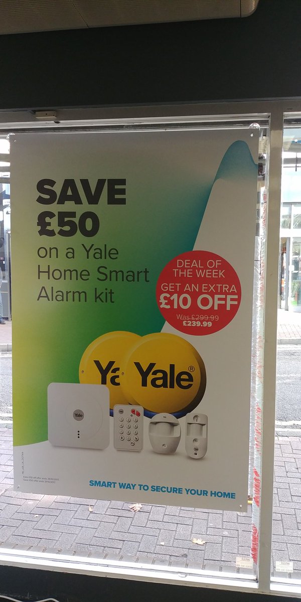 This week's deal of the week. Keep your home safe with the yale alarm kit. #nhsm #Yale