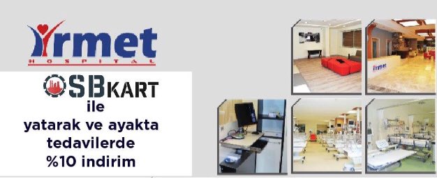 İrmet Hospital'da yatarak ve ayakta tedavilerde OSBKart sahiplerine %10 indirim .Detaylar osbkart.com’da #osbkart