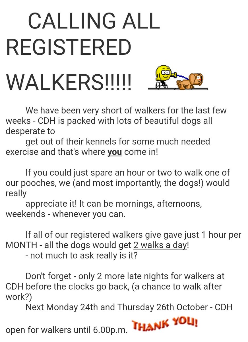 #Cardiff #Dogs need you! Bring your walking feet &amp; take out a doggy date for an hour or two. You will really #MakeADifference