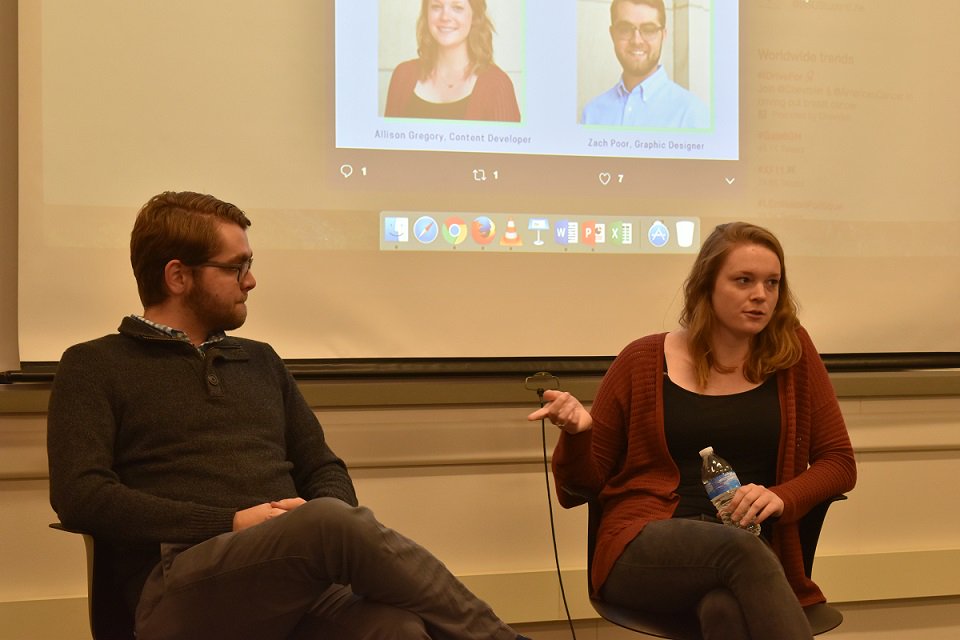 AMABallState's tweet photo. Thank you so much to @ali_gregs and @zdpoor from @INTERSECTION for speaking at our meeting yesterday! 😀 https://t.co/y82BwYSbWA