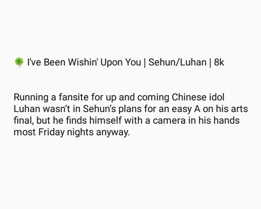 exolimelight's tweet photo. 🍀 I've Been Wishin' Upon You | Sehun/Luhan | 8k

https://t.co/DJEucYQC0d https://t.co/VCq4x5yQ1L