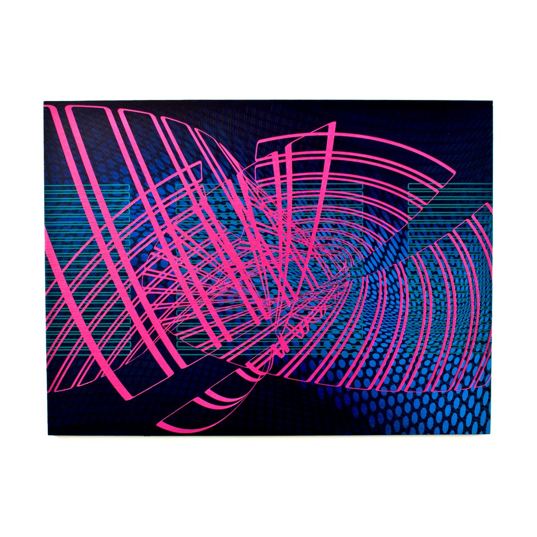 SimonPikeArt's tweet photo. 'Torrent' acrylic on panel, 80x60cm featuring in Sea of Data along with new work by #ianmonroe and @charley_peters @unit3projects. https://t.co/M5QvKDQ1SD