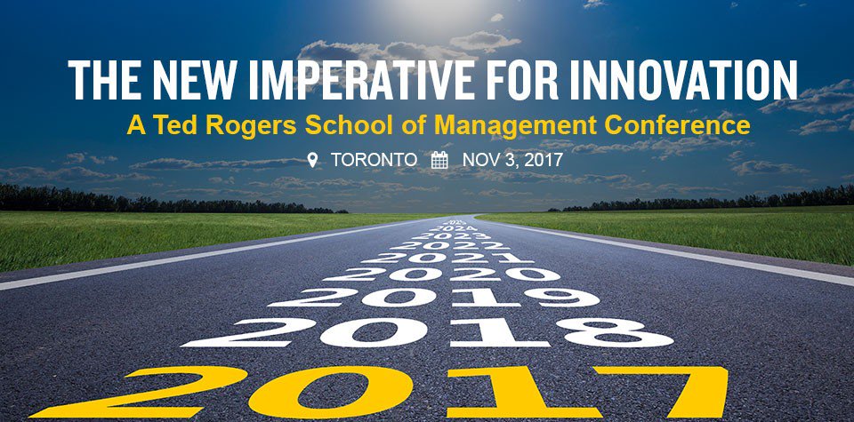 trsmtorontomet's tweet photo. Attend TRSM's innovation conference on Nov 3. Hear from faculty, influential leaders, top executives & entrepreneurs https://t.co/XlQQd8NCOe https://t.co/JUHsn44a9B