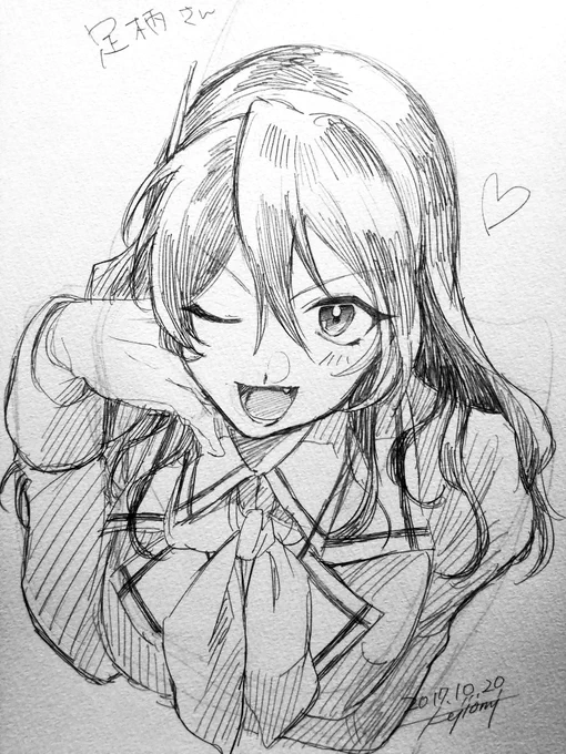 えー昨日の第3回を経て本日第4回スケブバトルでフジオミくん(@fujiomi161 )に描いていただいた絵を紹介するでござる ①艦これ編 