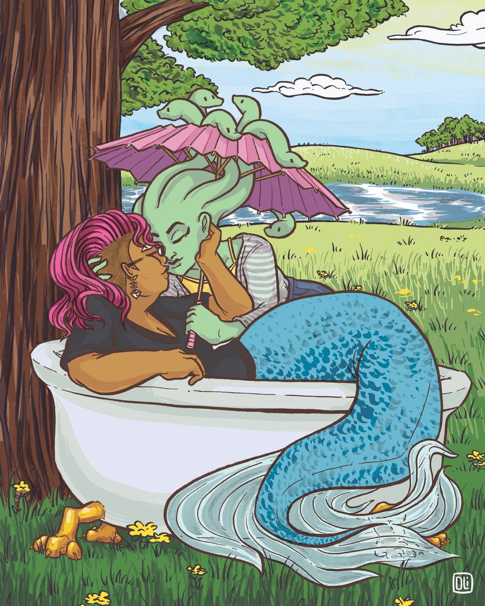 Olovia's tweet photo. Look at this gay-ass drawing that will in fact be a tiny print at @MassMICE! https://t.co/YTYvWbWt9v