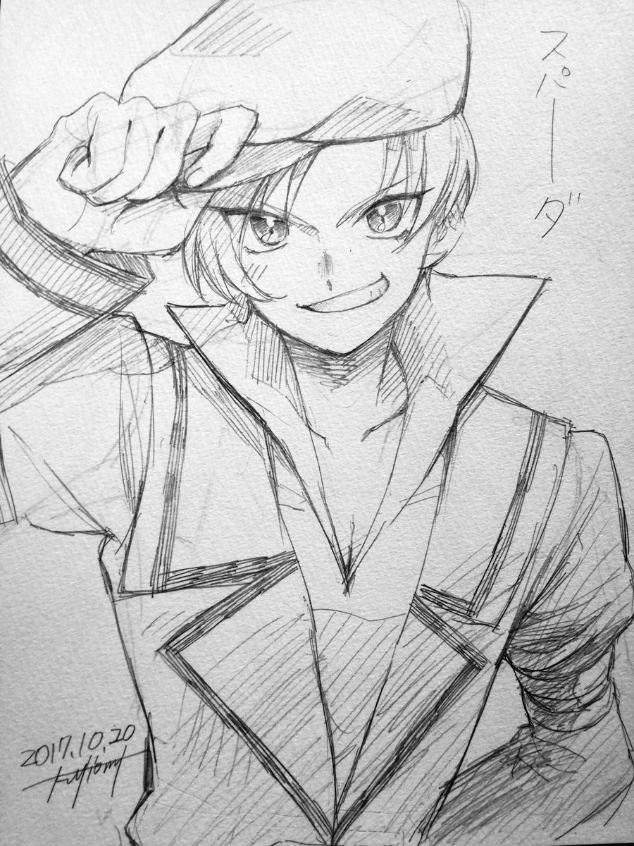 第4回スケブバトルでフジオミくん(@fujiomi161 )に描いていただいた絵② 