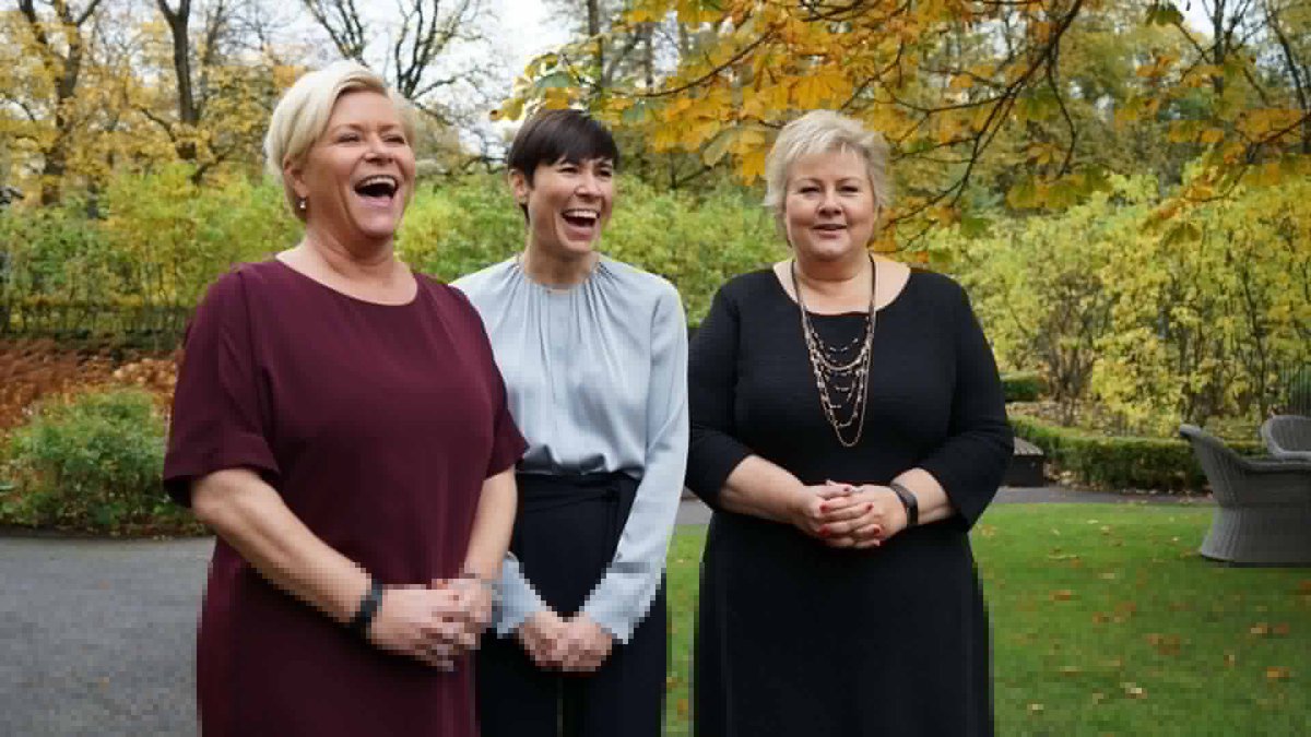 Historic moment for #Norway, today all top 3 government positions are held by women: Prime Minister, Finance Minister &amp; Foreign Minister 🇳🇴
