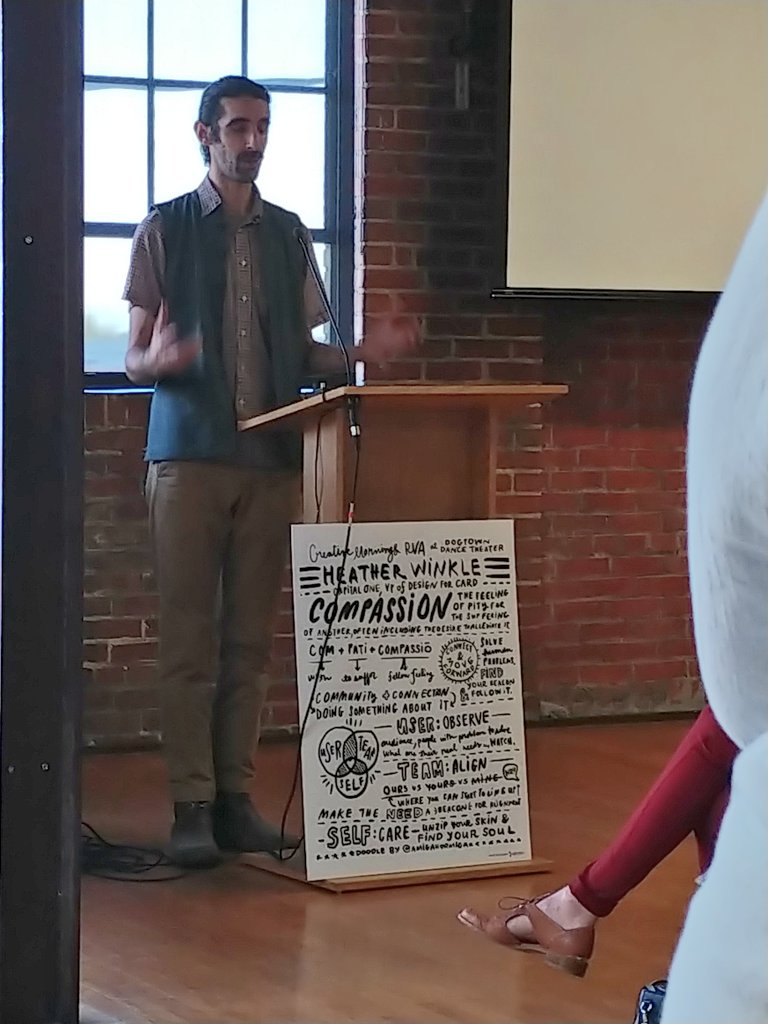 Richmond_CM's tweet image. Evrim keeping it real, raw &amp;amp; funny today at #CMPioneer. Pioneering culture &amp;amp; heart at #SubRosaBakery. #SwingBackAndForth #laugh #cry #RVA