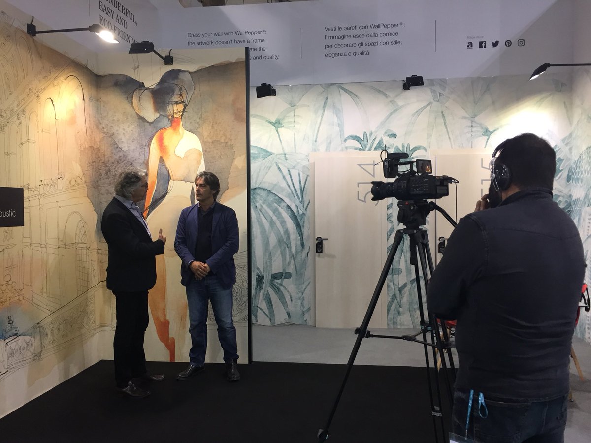 WallpepperIT's tweet photo. #welcome to @HostMilano 
Hall 11 stand T42
#wallpaper #cartadaparati #host2017 #acoustic #press #television #news #wallpepper https://t.co/qWxn24p0g8