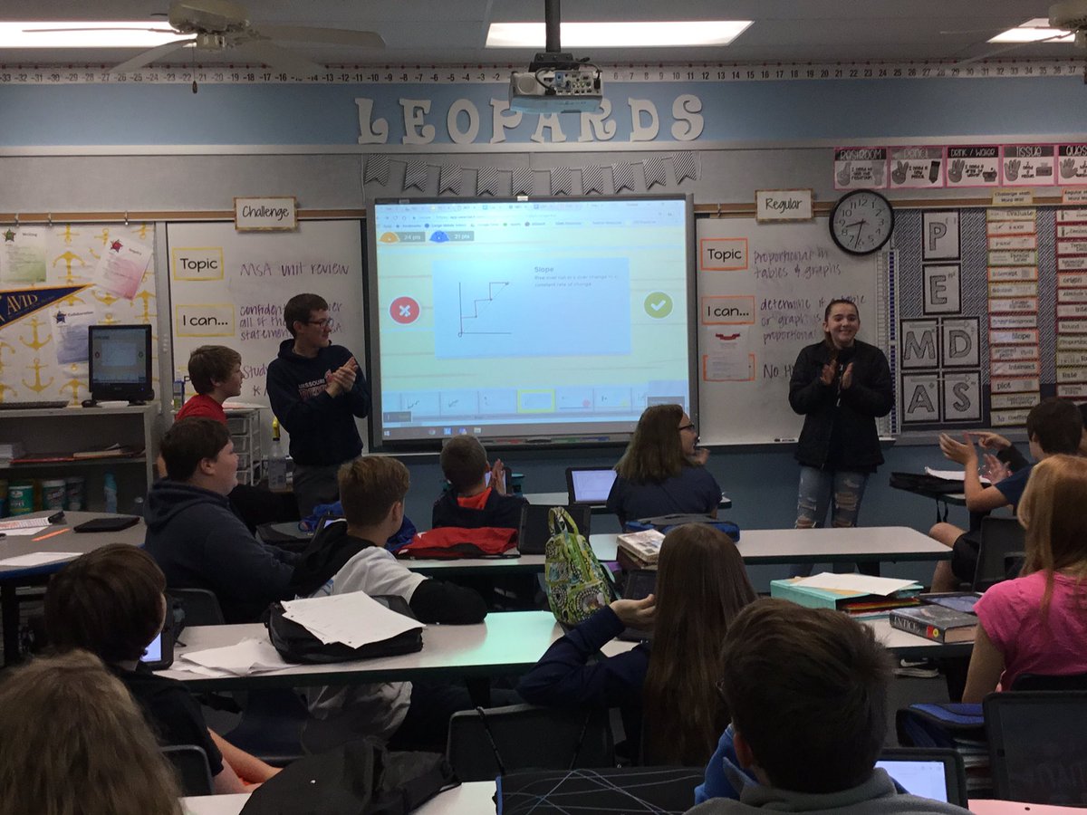 ChelseaJacobs23's tweet image. Flash card factory on @PearDeck helped challenge math review for their unit test! #lmsbest #lmstech 🍐