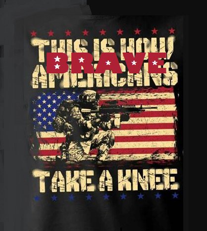DarleneHBrook's tweet photo. This is how BRAVE Americans #TakeAKnee 

1 Timothy 2:1-7 https://t.co/1InkSlletY 🇺🇸🎶 @DaveBrayUSA

#GodBlessAmerica #AllMenAreCreatedEqual #DeclarationOfIndependence #Constitution #PJNET #1A #2A #PrayForLeadership #Pray41Another #PrayForAllPeople #BecauseEvilExists https://t.co/h5zlW6phq4