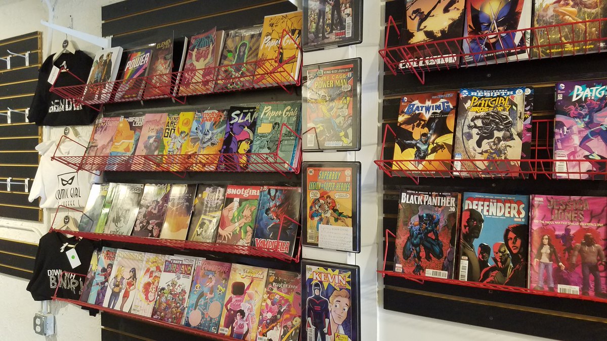 ListenToBCP's tweet photo. Actually took photos of COMICS this time at @comicgirlcoffee ! ;p Picked up a few books and a #ComicGirlCoffee tshirt!!! https://t.co/6iwNbtZPQh