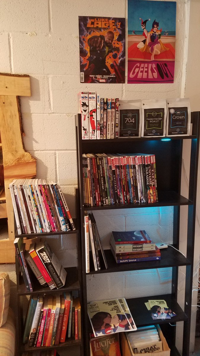ListenToBCP's tweet photo. Actually took photos of COMICS this time at @comicgirlcoffee ! ;p Picked up a few books and a #ComicGirlCoffee tshirt!!! https://t.co/6iwNbtZPQh