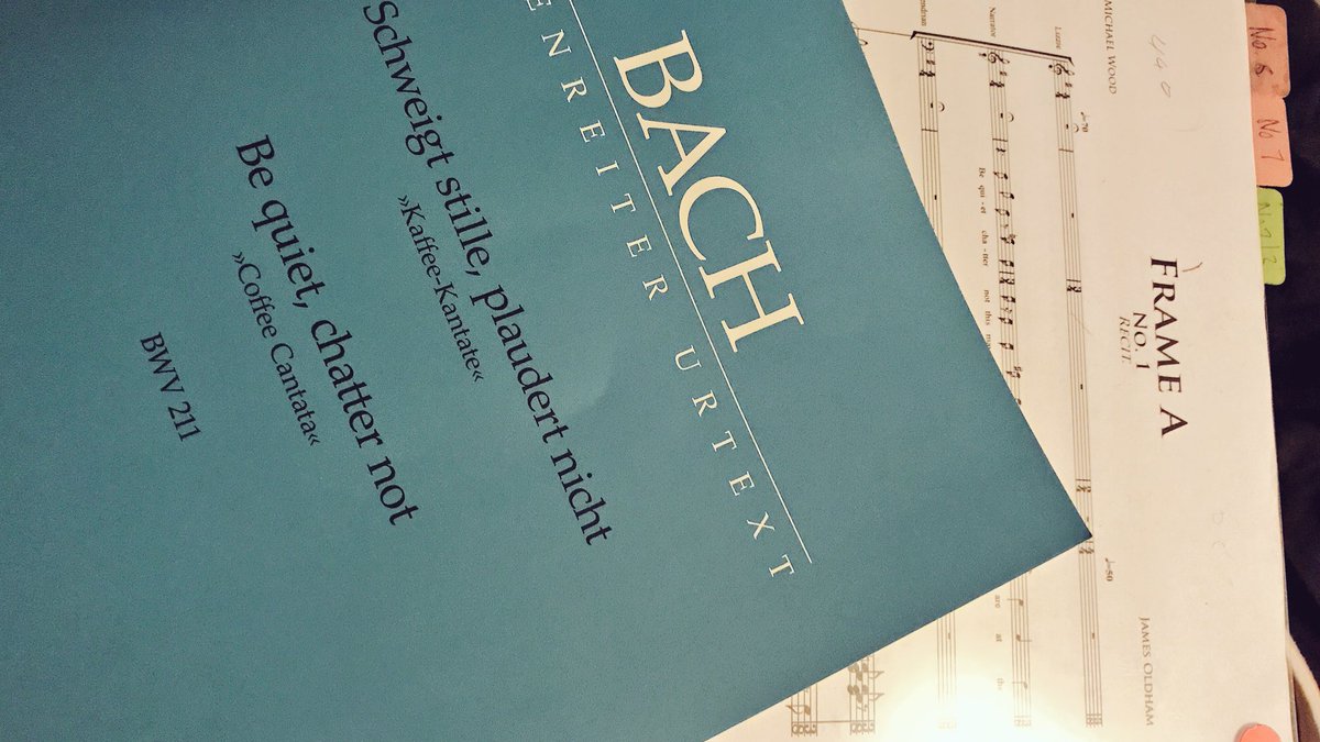 SopranoIsabelle's tweet photo. Words cannot espresso how fun it's been rehearsing for @WPOpera's 'The Coffee Opera'. Especially when you're poorly and the rehearsal comes to you...☕️We will be percolating in Shrewsbury on the 22nd Oct https://t.co/io0mtH8eyy #bach #jamesoldham #coffee #opera #yirgacheffe https://t.co/K9E4FfKEDl