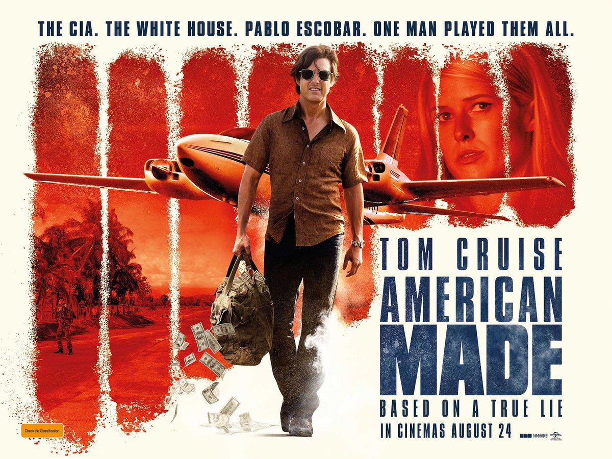 JonaYyf's tweet photo. I was working for CIA, DEA and Pablo Escobar. #AmericanMade https://t.co/kYApwr8CxV