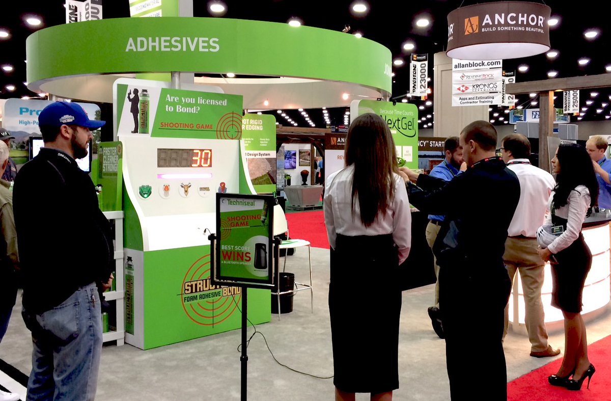 Techniseal's tweet image. Did you try the #StructureBond Gun Game yet? Head to booth 20052 of #HNA2017 now, you might win an amazing prize! 🔫