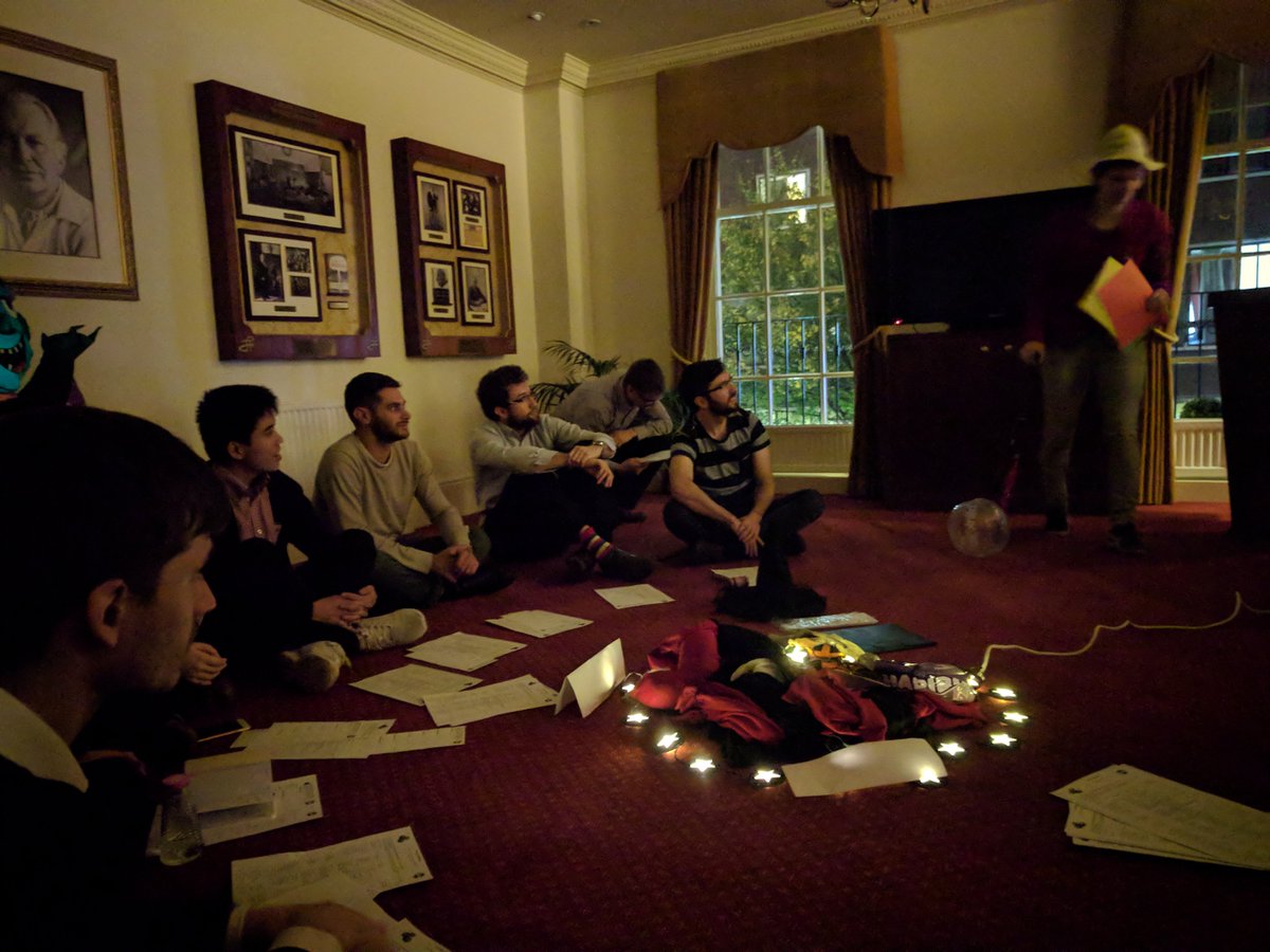 🎃Listening to scary stories in the dark, this week at Society Speakers! 🎃