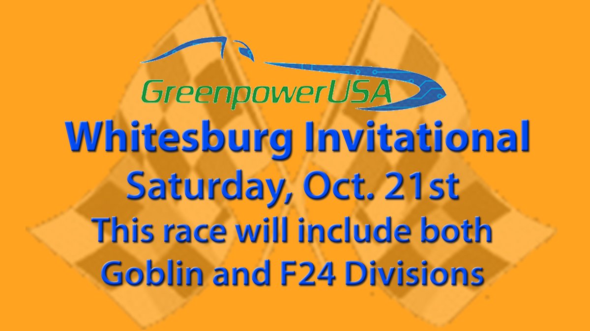 Hope to see you at the Greenpower Race tomorrow at Whitesburg P8!  Best Wishes Students, Teachers and Parents! #GPUSA <a href="/Greenpower_USA/">GreenpowerUSA</a>