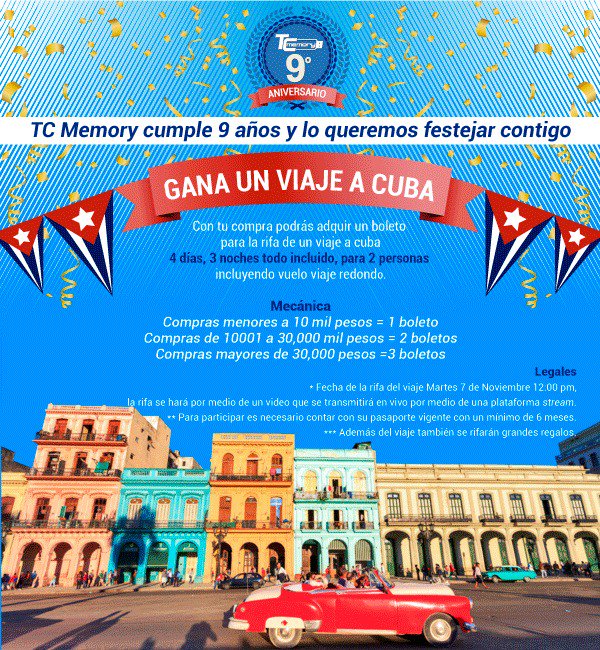 Aliciamt52's tweet photo. ✈ #VamosaCuba con #TCMemory 🍀 CONTACTAME registrate y 👌haz crecer tu negocio #DivisionMayoreo #BuenViernes #YoSoyAlicia 📲 33 2257 1947 💙 https://t.co/IBeyu5LHpE